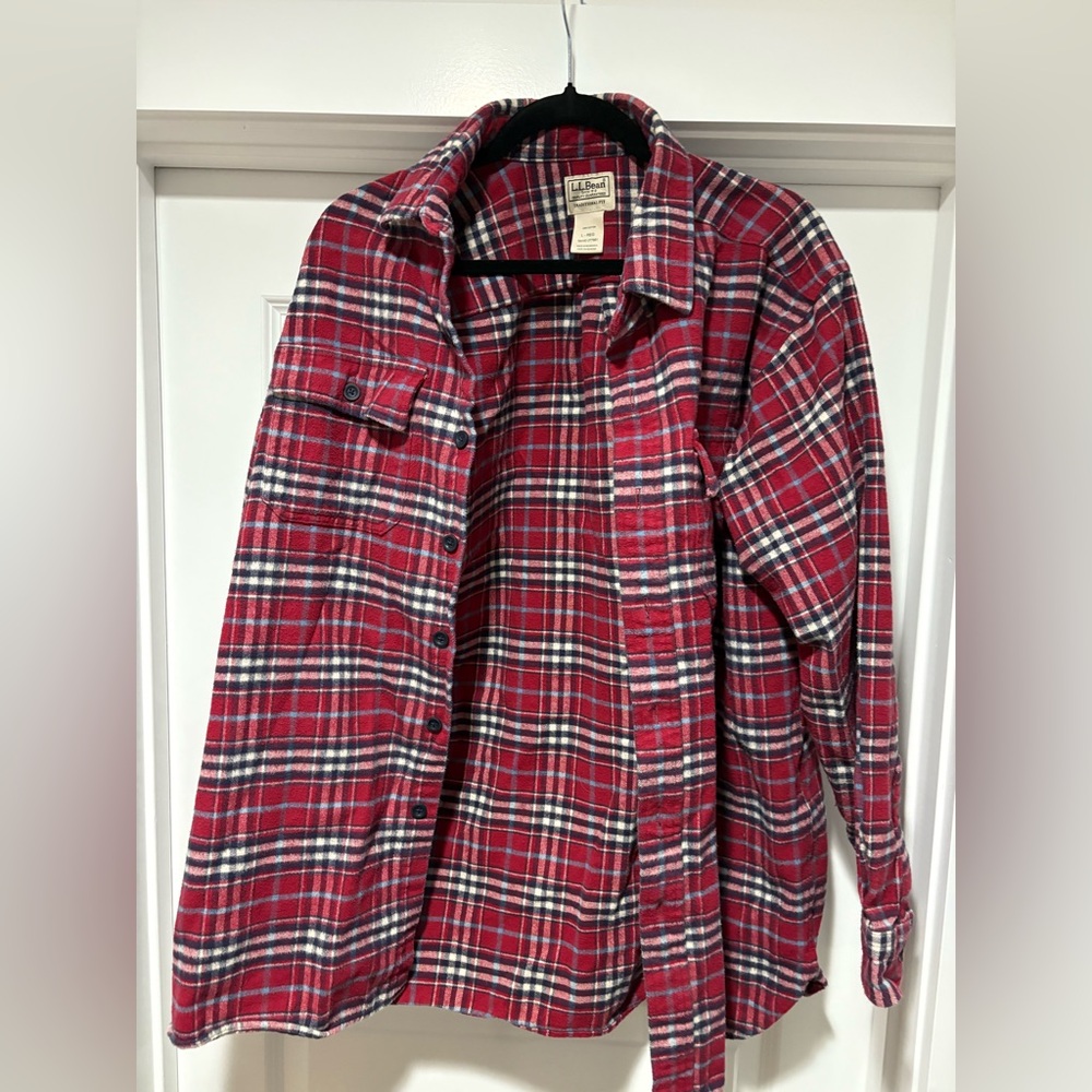 LL Bean long sleeve flannel